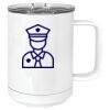 15 oz. White Vacuum Insulated Mug w/Slider Lid Thumbnail