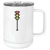 15 oz. White Vacuum Insulated Mug w/Slider Lid Thumbnail