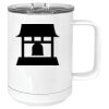 15 oz. White Vacuum Insulated Mug w/Slider Lid Thumbnail