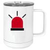 15 oz. White Vacuum Insulated Mug w/Slider Lid Thumbnail