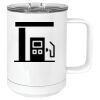 15 oz. White Vacuum Insulated Mug w/Slider Lid Thumbnail