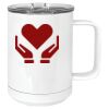 15 oz. White Vacuum Insulated Mug w/Slider Lid Thumbnail