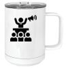 15 oz. White Vacuum Insulated Mug w/Slider Lid Thumbnail