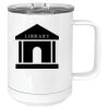 15 oz. White Vacuum Insulated Mug w/Slider Lid Thumbnail
