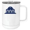 15 oz. White Vacuum Insulated Mug w/Slider Lid Thumbnail