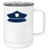 15 oz. White Vacuum Insulated Mug w/Slider Lid Thumbnail