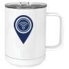 15 oz. White Vacuum Insulated Mug w/Slider Lid Thumbnail