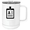 15 oz. White Vacuum Insulated Mug w/Slider Lid Thumbnail