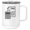 15 oz. White Vacuum Insulated Mug w/Slider Lid Thumbnail