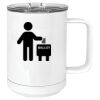 15 oz. White Vacuum Insulated Mug w/Slider Lid Thumbnail