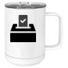 15 oz. White Vacuum Insulated Mug w/Slider Lid Thumbnail