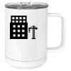 15 oz. White Vacuum Insulated Mug w/Slider Lid Thumbnail