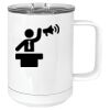 15 oz. White Vacuum Insulated Mug w/Slider Lid Thumbnail