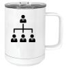 15 oz. White Vacuum Insulated Mug w/Slider Lid Thumbnail
