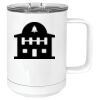 15 oz. White Vacuum Insulated Mug w/Slider Lid Thumbnail