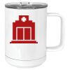 15 oz. White Vacuum Insulated Mug w/Slider Lid Thumbnail
