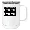 15 oz. White Vacuum Insulated Mug w/Slider Lid Thumbnail