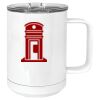 15 oz. White Vacuum Insulated Mug w/Slider Lid Thumbnail