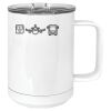 15 oz. White Vacuum Insulated Mug w/Slider Lid Thumbnail