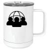15 oz. White Vacuum Insulated Mug w/Slider Lid Thumbnail