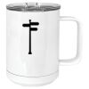 15 oz. White Vacuum Insulated Mug w/Slider Lid Thumbnail