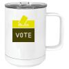 15 oz. White Vacuum Insulated Mug w/Slider Lid Thumbnail