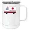 15 oz. White Vacuum Insulated Mug w/Slider Lid Thumbnail