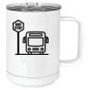15 oz. White Vacuum Insulated Mug w/Slider Lid Thumbnail