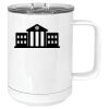 15 oz. White Vacuum Insulated Mug w/Slider Lid Thumbnail