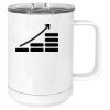 15 oz. White Vacuum Insulated Mug w/Slider Lid Thumbnail