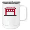 15 oz. White Vacuum Insulated Mug w/Slider Lid Thumbnail