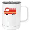 15 oz. White Vacuum Insulated Mug w/Slider Lid Thumbnail