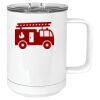 15 oz. White Vacuum Insulated Mug w/Slider Lid Thumbnail