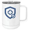 15 oz. White Vacuum Insulated Mug w/Slider Lid Thumbnail
