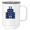 15 oz. White Vacuum Insulated Mug w/Slider Lid Thumbnail