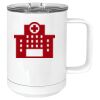 15 oz. White Vacuum Insulated Mug w/Slider Lid Thumbnail