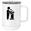 15 oz. White Vacuum Insulated Mug w/Slider Lid Thumbnail
