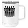 15 oz. White Vacuum Insulated Mug w/Slider Lid Thumbnail