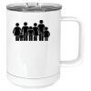 15 oz. White Vacuum Insulated Mug w/Slider Lid Thumbnail