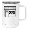 15 oz. White Vacuum Insulated Mug w/Slider Lid Thumbnail
