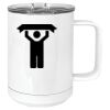 15 oz. White Vacuum Insulated Mug w/Slider Lid Thumbnail