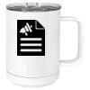 15 oz. White Vacuum Insulated Mug w/Slider Lid Thumbnail