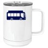 15 oz. White Vacuum Insulated Mug w/Slider Lid Thumbnail