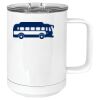 15 oz. White Vacuum Insulated Mug w/Slider Lid Thumbnail