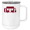 15 oz. White Vacuum Insulated Mug w/Slider Lid Thumbnail