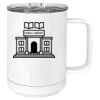 15 oz. White Vacuum Insulated Mug w/Slider Lid Thumbnail