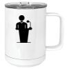 15 oz. White Vacuum Insulated Mug w/Slider Lid Thumbnail