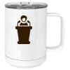 15 oz. White Vacuum Insulated Mug w/Slider Lid Thumbnail