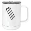 15 oz. White Vacuum Insulated Mug w/Slider Lid Thumbnail
