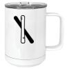 15 oz. White Vacuum Insulated Mug w/Slider Lid Thumbnail